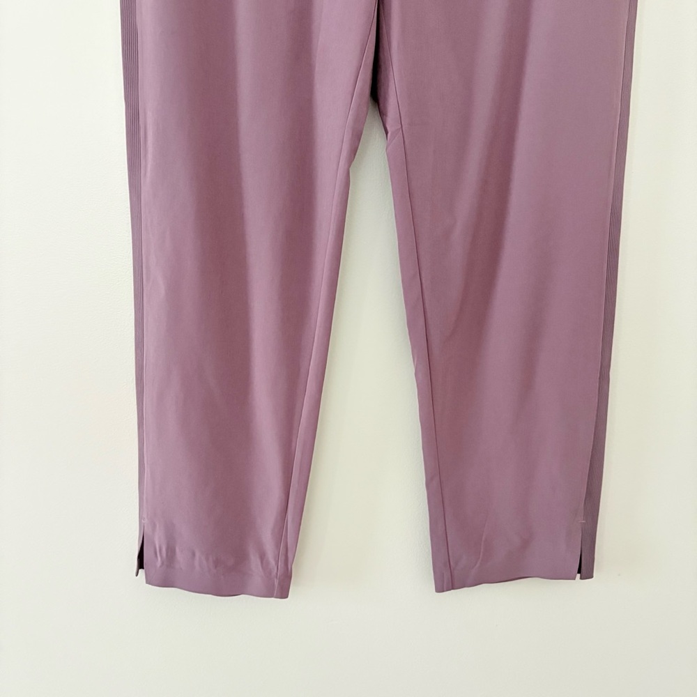 Athleta Brooklyn Ankle‎ Pants dusty violet featherweight Relaxed Fit Size 10 - Picture 6 of 13